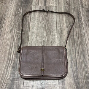 Marc by Marc Jacobs Pebbled Leather Brown Handbag Shoulder Bag